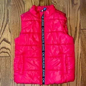 Red Calvin Klein vest